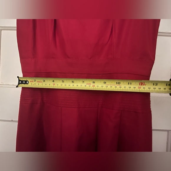 Holiday red faille J.Crew dress size 2 - Picture 5 of 6